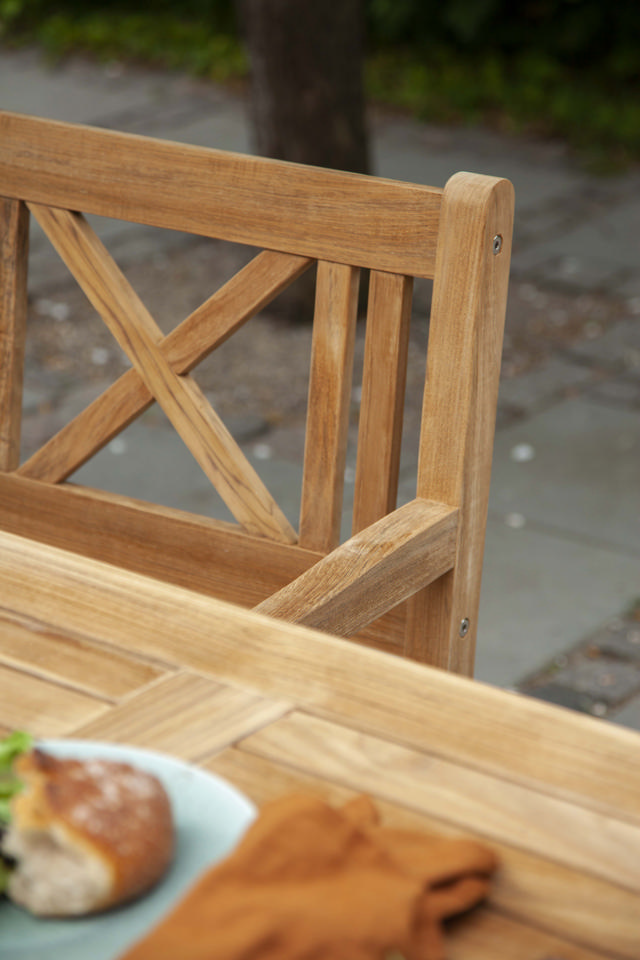 Rosenborg Set - Three-Seater Bench, Two Chairs & Table - Teak