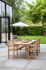 Rosenborg Set - Three-Seater Bench, Two Chairs & Table - Teak