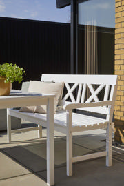 Sofiero Set - Three-Seater Bench, Two Chairs & Table - White