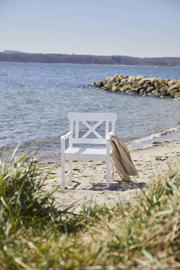 Sofiero Set - Three-Seater Bench, Two Chairs & Table - White