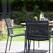 Ellen & Mood Classic Set - Table 150 cm & Six Chairs - Anthracite