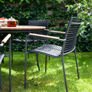 Ellen & Mood Classic Set - Table 150 cm & Six Chairs - Anthracite