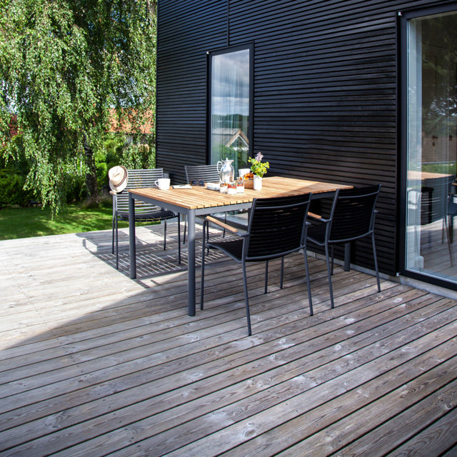 Mood Classic Set - Table & Four Chairs - Anthracite