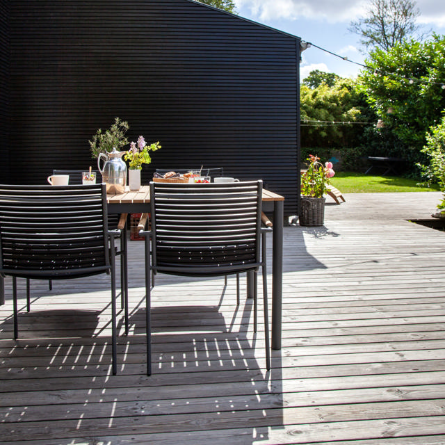 Mood Classic Set - Table & Four Chairs - Anthracite