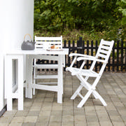 Butterfly & York - Drop-Leaf Table & Four Chairs - White