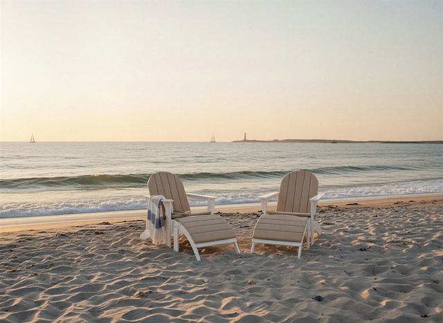 Adirondack Set with Cushions - White