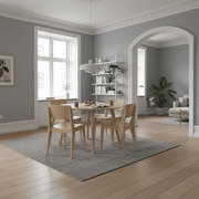 Elvo Set - Round Dining Table & Four Chairs