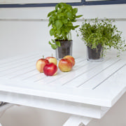 York Folding Table - White