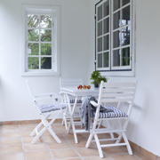 York Folding Table - White