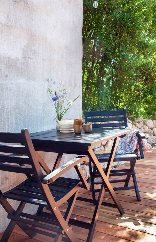 York Folding Table - Black