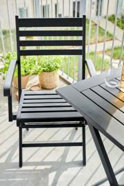 York Folding Table - Black