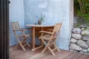 Butterfly Folding Table - Teak 110 cm