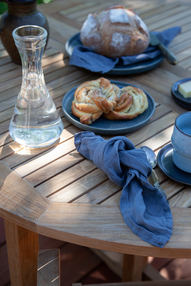 Butterfly Folding Table - Teak 110 cm