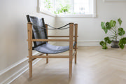 Noble Safari Chair - Bamboo & Black Leather