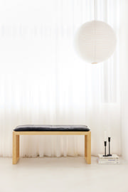 Rib Three-Seater Bench - Bamboo