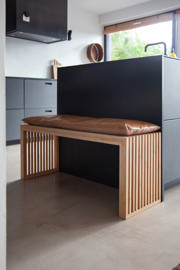 Rib Three-Seater Bench - Bamboo