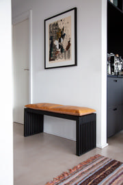 Rib Three-Seater Bench - Black
