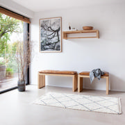 Rib Two-Seater Bench - Bamboo