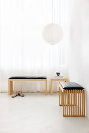 Rib Two-Seater Bench - Bamboo