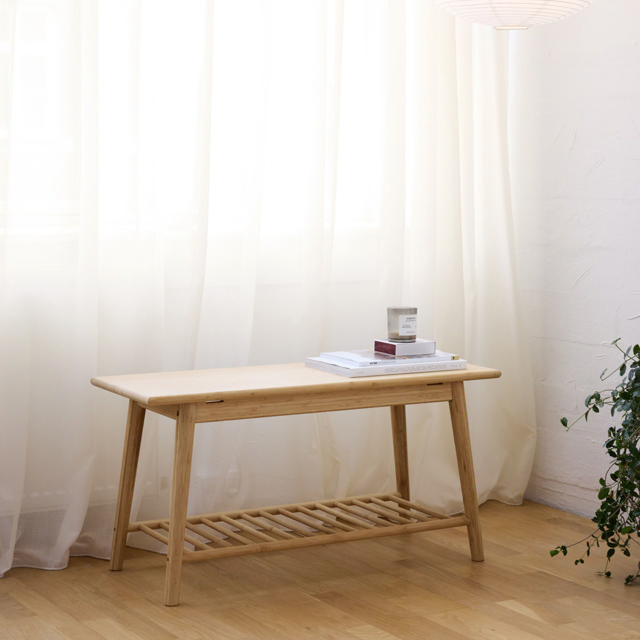 Noble Hallway Bench - Bamboo