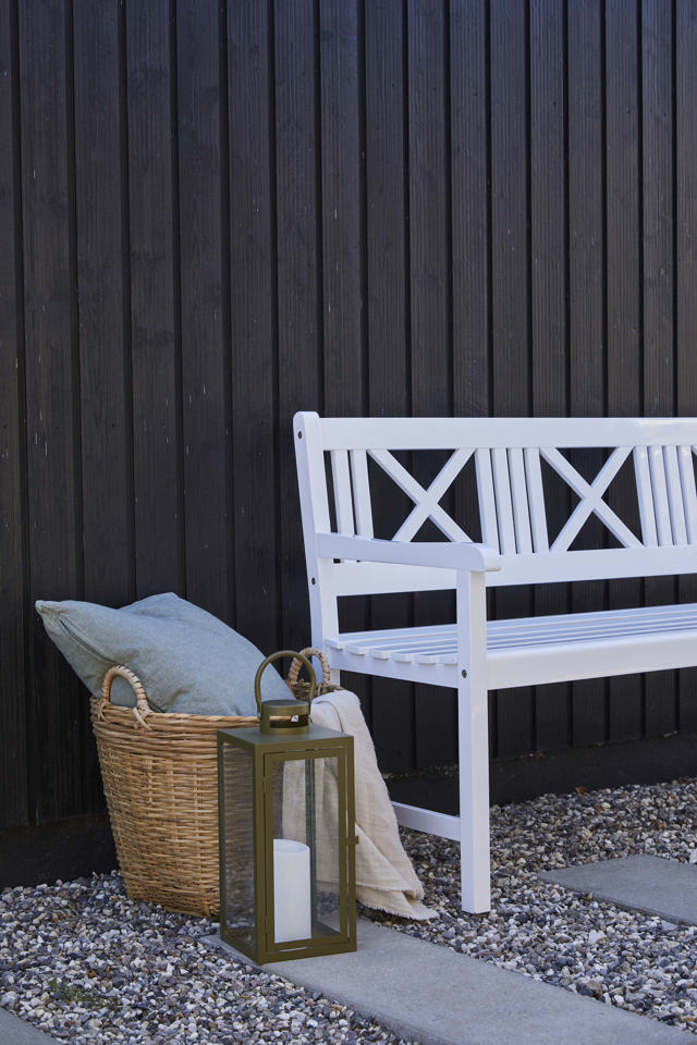 Rosenborg Three-Seater Bench - White