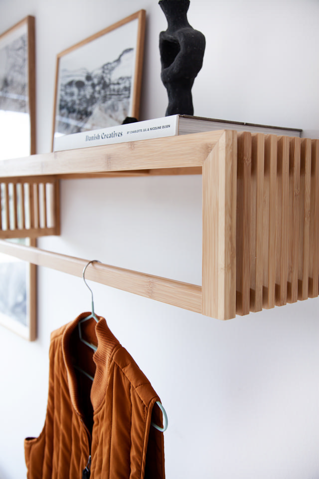  Rib Large Wardrobe Shelf - Bamboo