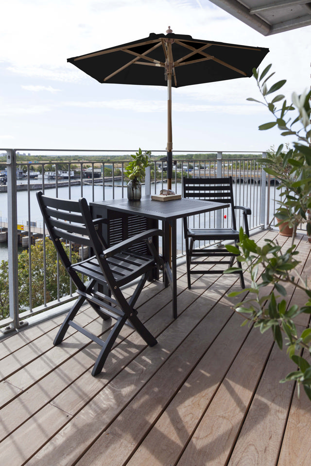 Shade Balcony Parasol - Black