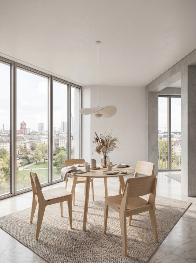 Elvo Table - Bamboo Ø120