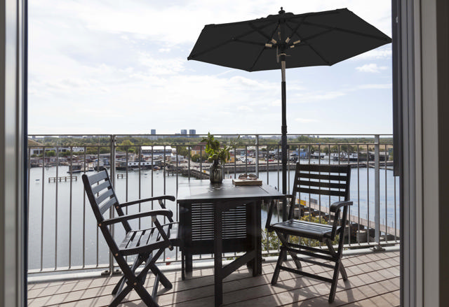 Shade Balcony Parasol Nero - Full Black